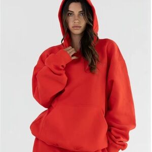 Comfrt Brand Crimson Minimalist Hoodie